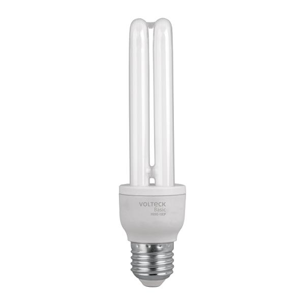 Lámpara Fluorescente Doble T4 de 13W Luz de Día, Volteck