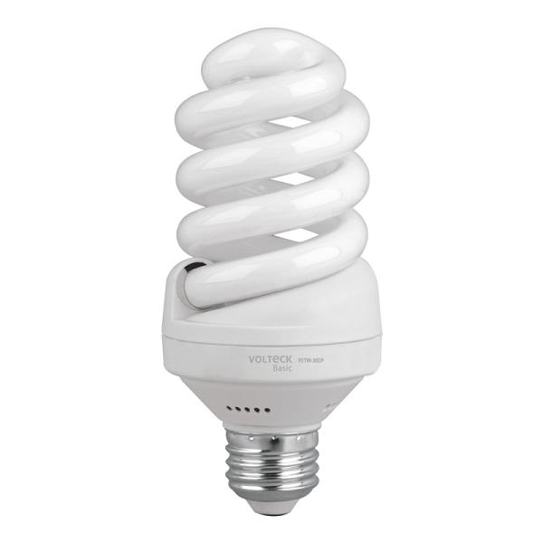 Lámpara Fluorescente Espiral T4 de 20W Luz de Día, Volteck