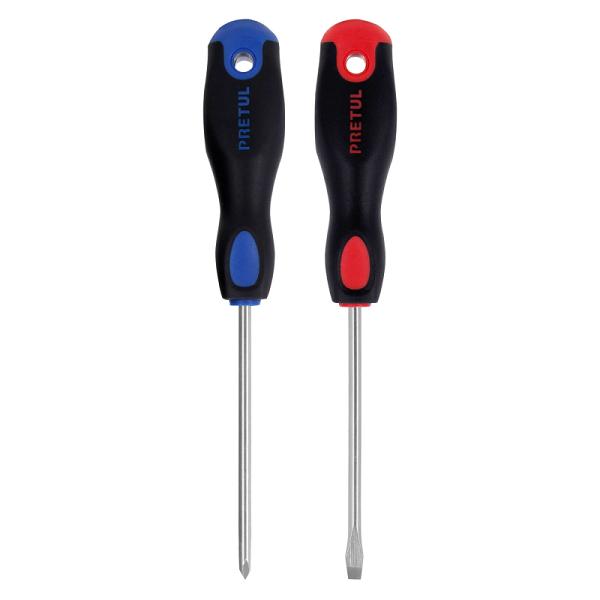 Juego de Desarmadores Pretul Comfort Grip 3/16" x 4", 2 Piezas