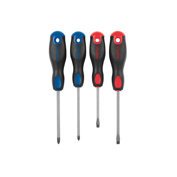 Juego de 4 Desarmadores con Mango Comfort Grip - Pretul