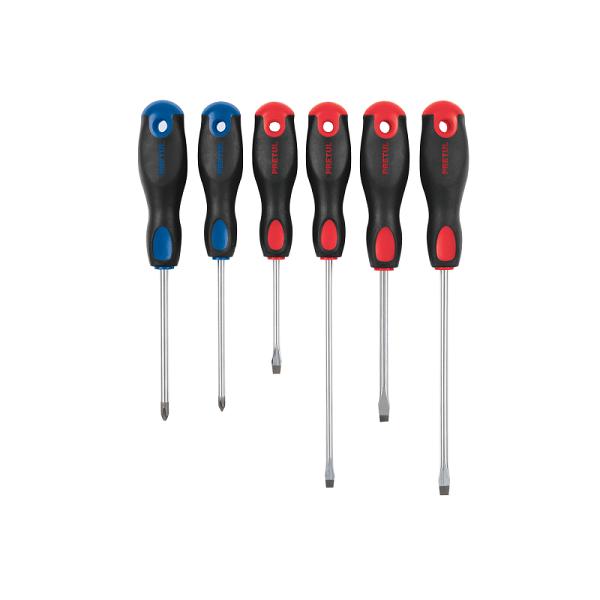Juego de 6 Desarmadores Pretul con Mango Comfort Grip