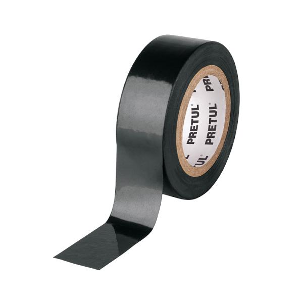 Cinta de Aislar Negra Pretul de PVC, 9 m x 19 mm