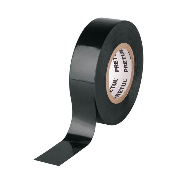 Cinta de Aislar Negra Pretul, 18 m x 19 mm