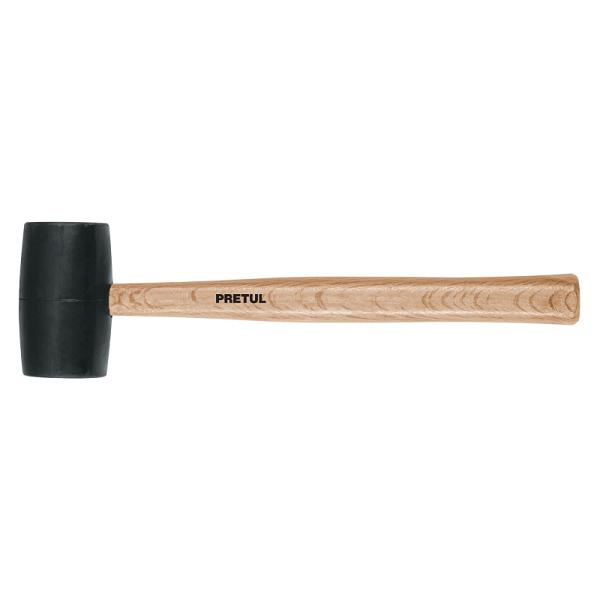 Mazo de Hule de 24 oz con Mango de Madera Pretul