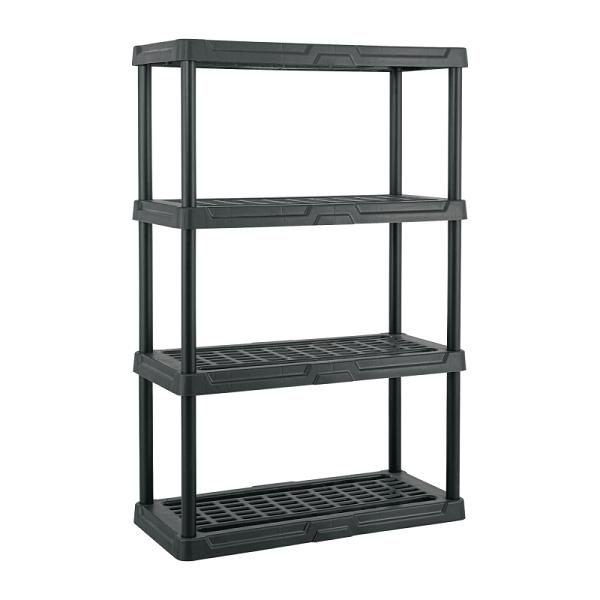 Estante Plástico Multiusos Pretul de 4 Repisas (140 x 44 x 92 cm)