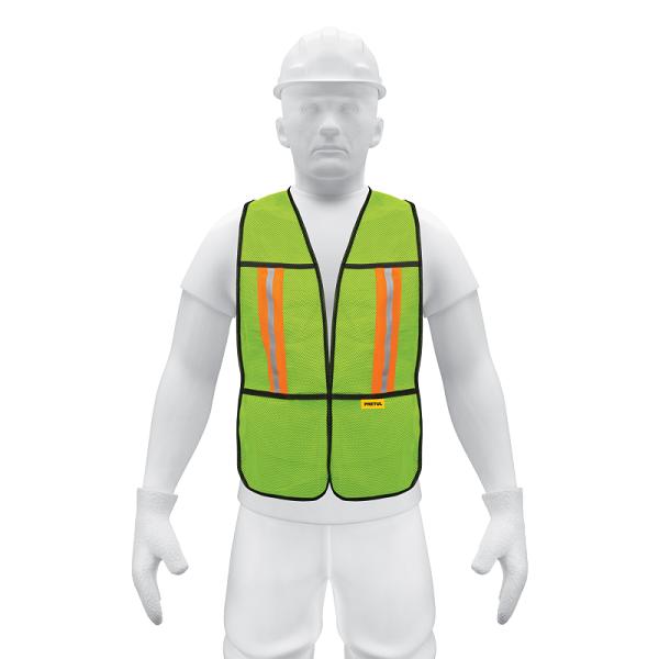 Chaleco de Seguridad Verde con Cintas Reflejantes Pretul