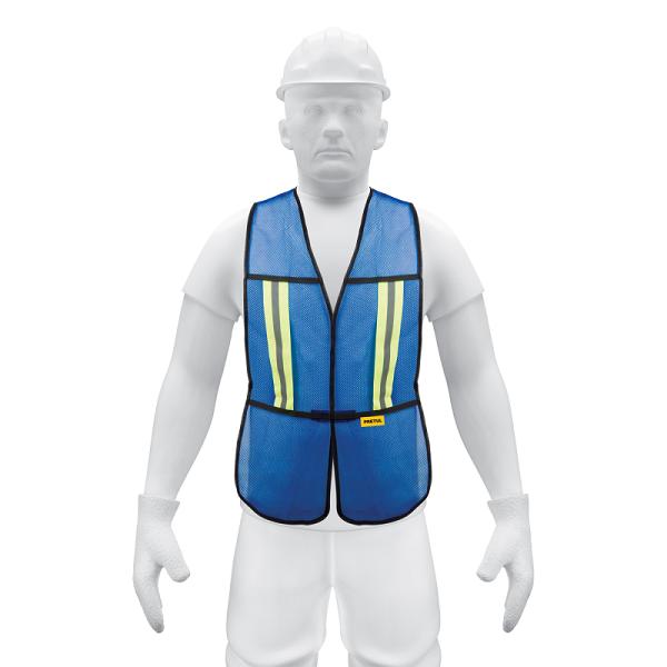 Chaleco de Seguridad Azul con Cintas Reflejantes Pretul