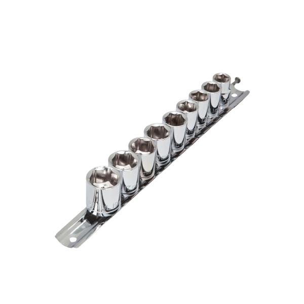 Juego de 9 Dados Milimétricos Cuadro de 3/8" Pretul