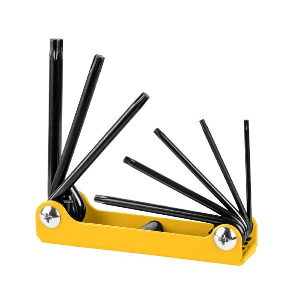 Juego de 8 Llaves Torx Tipo Navaja de Acero al Carbono, Pretul