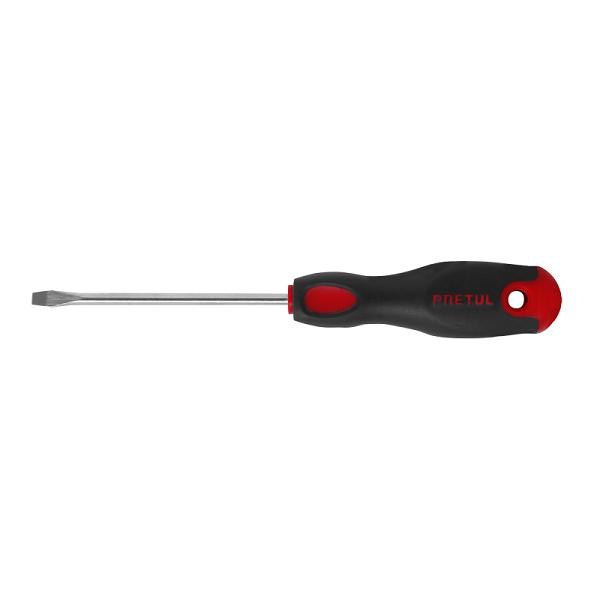 Desarmador Plano Pretul 3/16" x 4" con Mango Comfort Grip