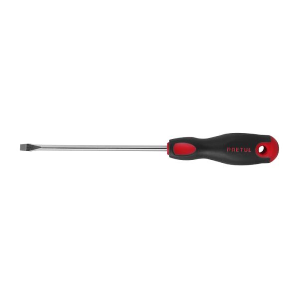Desarmador Plano Pretul 1/4" x 6" con Mango Comfort Grip