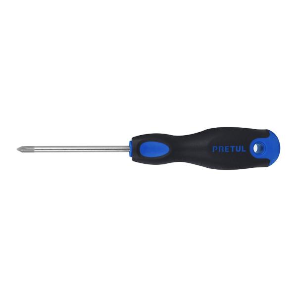 Desarmador de Cruz Pretul de 3/16 x 3 Pulgadas con Mango Comfort Grip