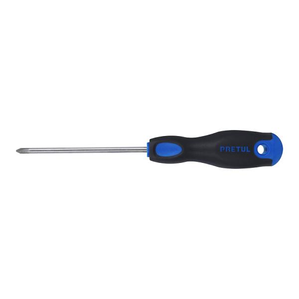 Desarmador de Cruz 3/16" x 4" Mango Comfort Grip Pretul