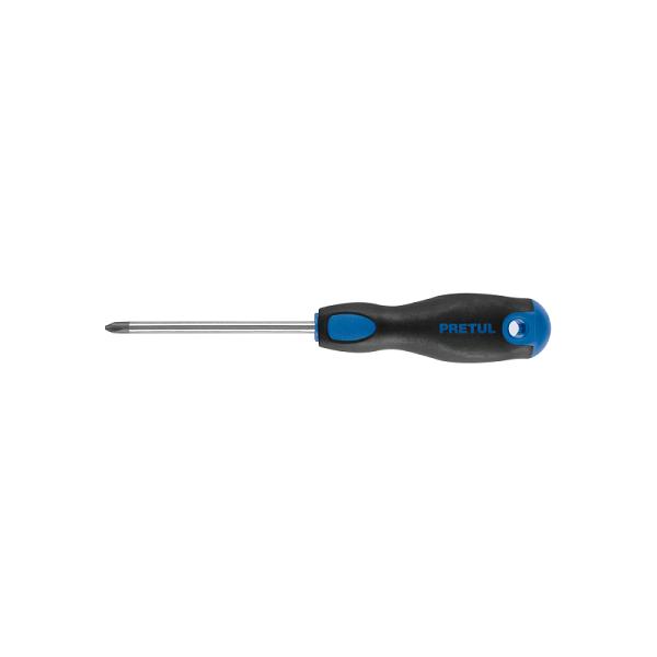 Desarmador de Cruz Pretul Comfort Grip - 1/4" x 4"