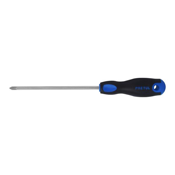 Desarmador de Cruz Pretul de 1/4" x 6" con Mango Comfort Grip