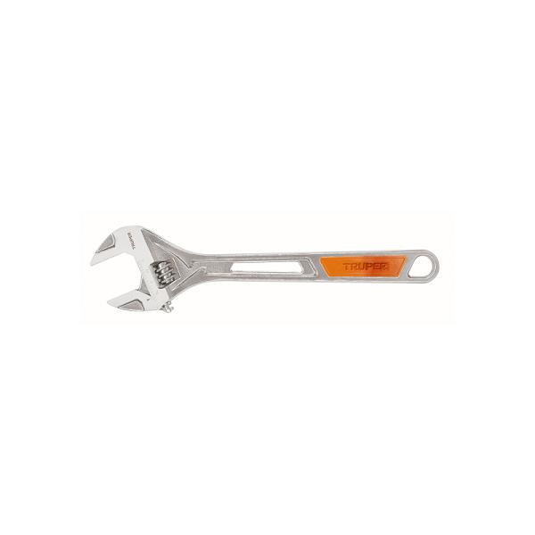 Llave ajustable (perico) 15' cromada, TRUPER