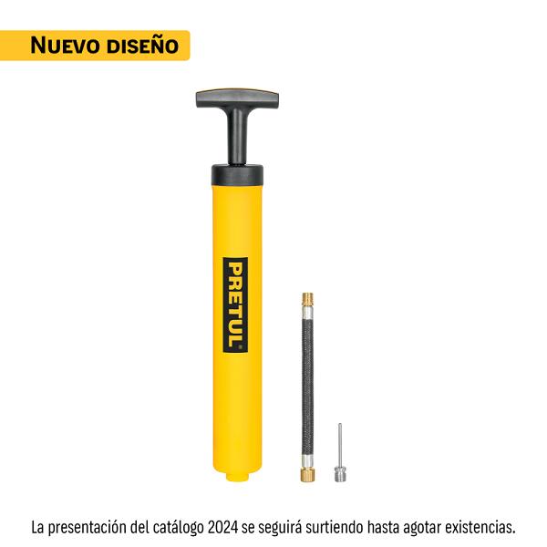 Mini Bomba Manual Pretul para Inflar Balones, 25 PSI
