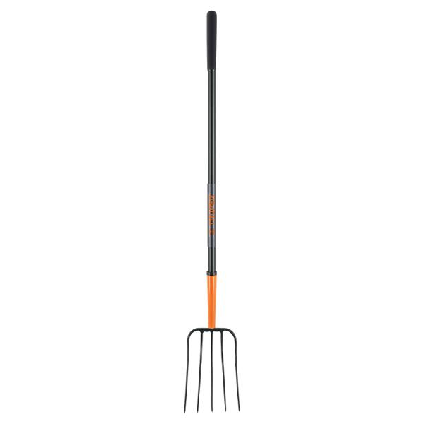 Bieldo para paja, 5 dientes, mango largo de acero 48' TRUPER
