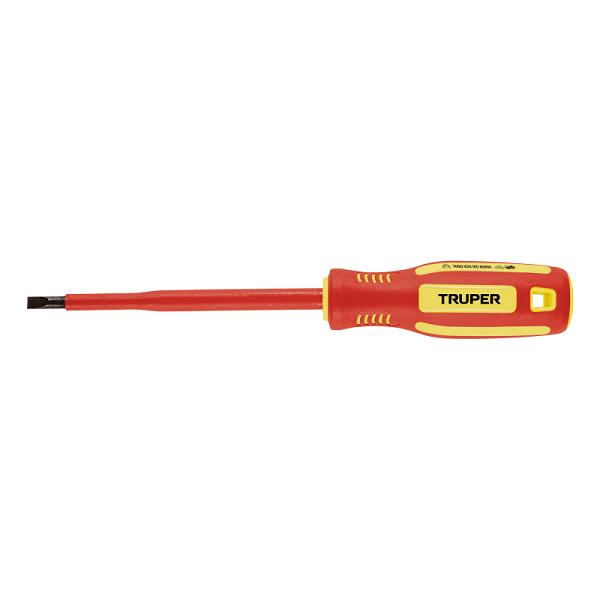 Desarmador dieléctrico plano 7/32' x 5', TRUPER