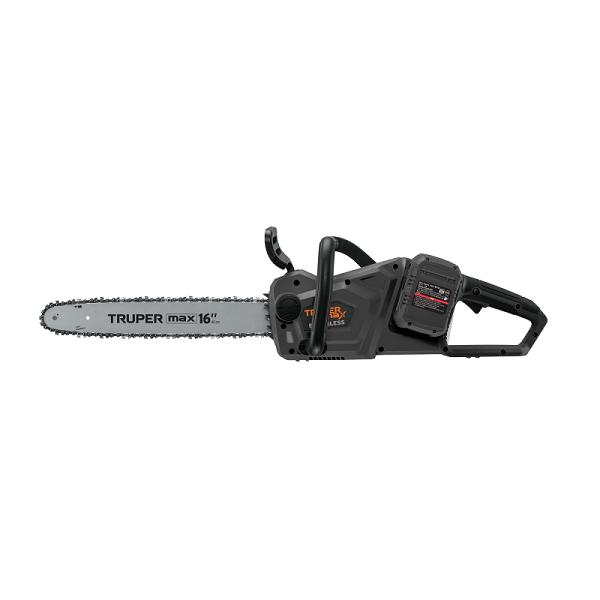 Motosierra inalámbrica 40V, sin carbones, TRUPER MAX