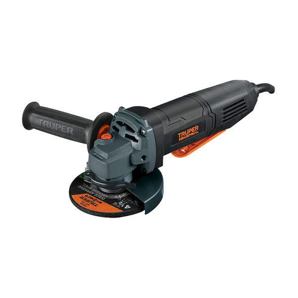 Esmeriladora 4-1/2', 850 W, int. paleta, TRUPER INDUSTRIAL