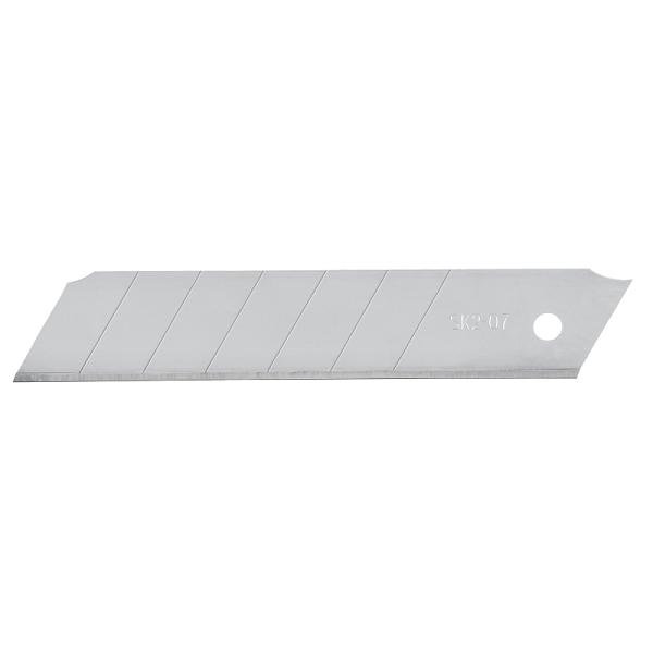 Cuchilla SK2 de 25 mm para cutter EXPERT, hoja de acero plateado segmentada para repuesto profesional.
