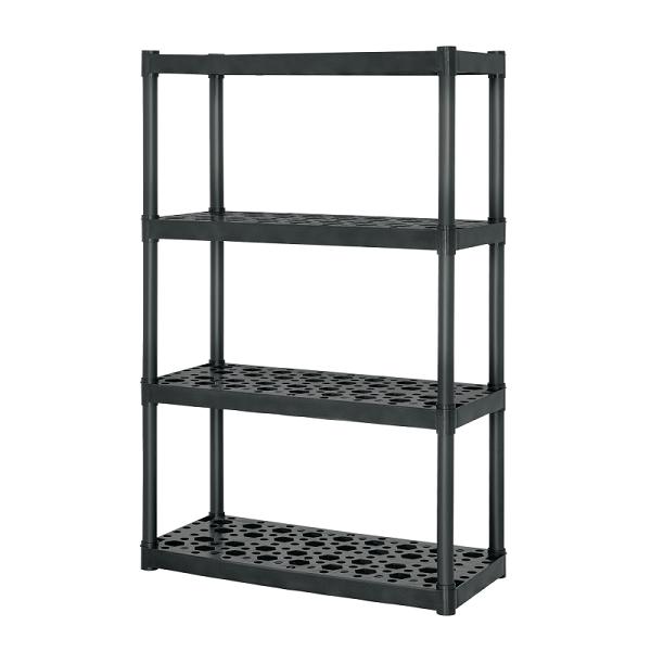 Estante plástico uso rudo 4 rep/cap. 70 Kg, 142x43x91,TRUPER