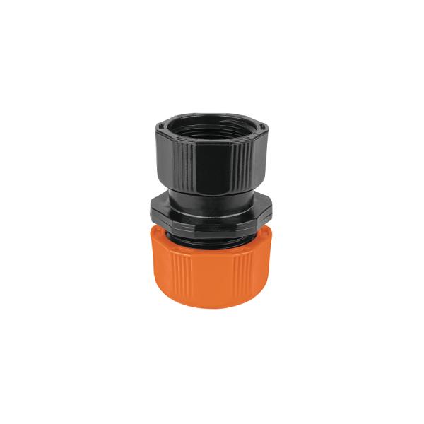 Conector 1/2' hembra de ABS con tuerca de ajuste manual