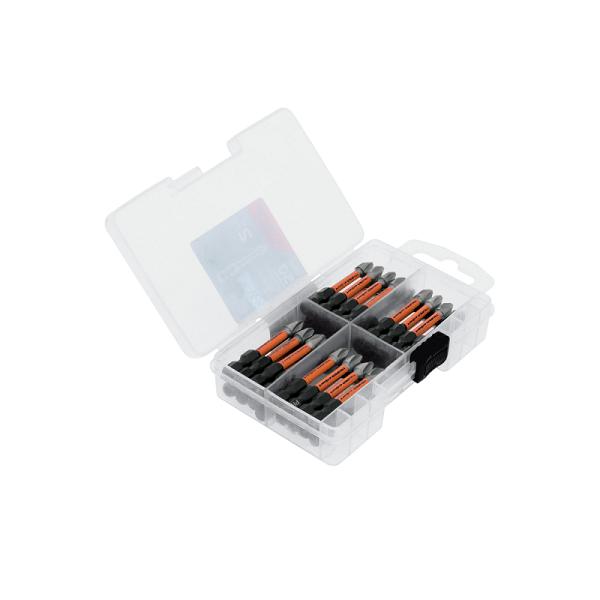 Estuche con 50 puntas de cruz PH2 de impacto largo 2'