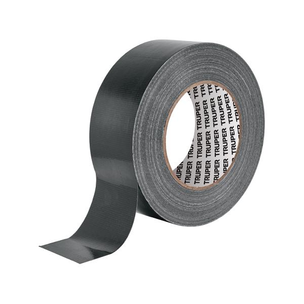 Cinta negra para ducto 50m x 48mm, espesor 0.19mm, TRUPER