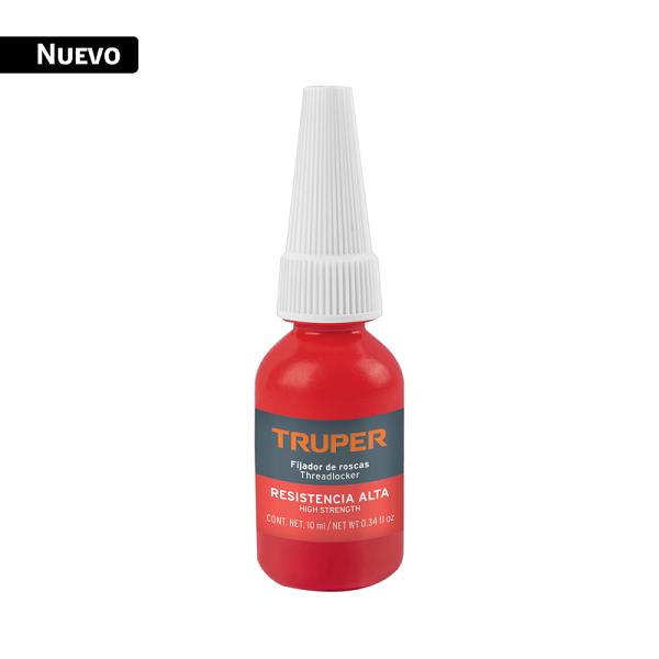 Fijador de roscas, permanente, 10 ml, rojo, TRUPER