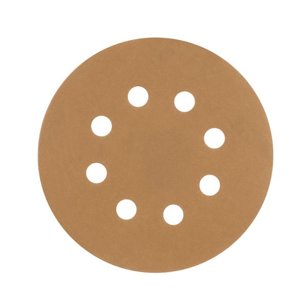 Paquete con 5 discos de lija 5' grano 220, 8 perforaciones