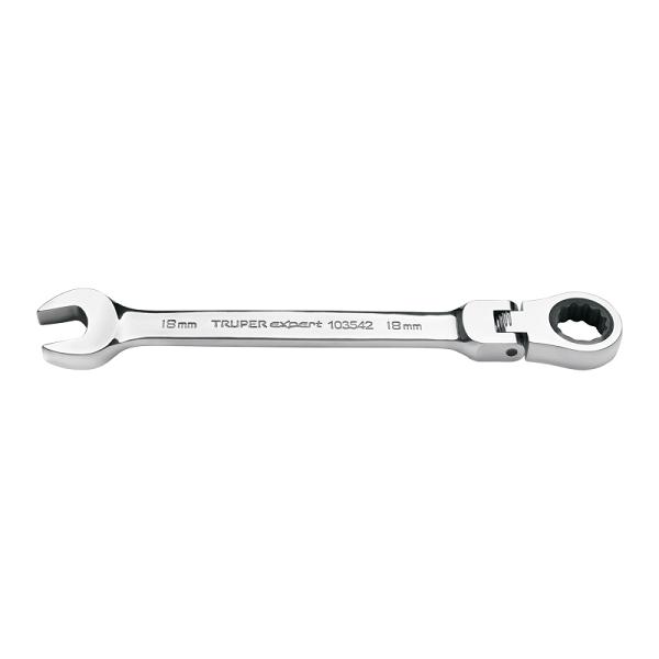 Llave combinada con matraca 18 mm flexible, EXPERT