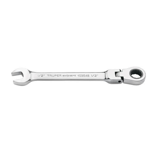 Llave combinada con matraca 1/2' flexible, EXPERT