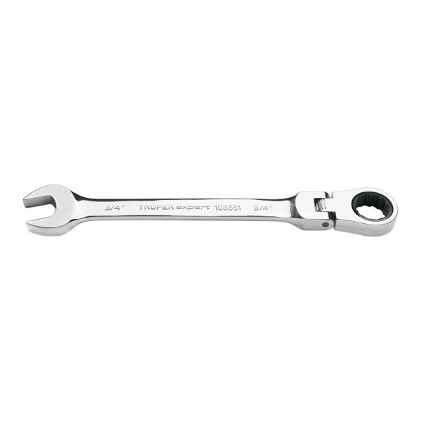 Llave combinada con matraca 3/4' flexible, EXPERT
