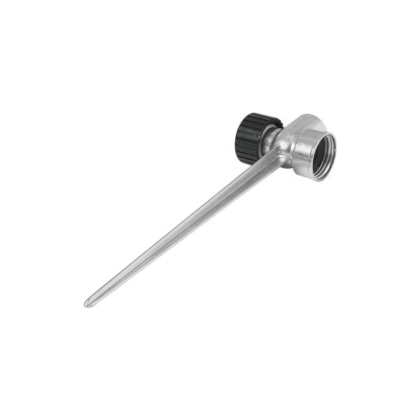 Estaca metálica universal 8' dos vías, para aspersor, TRUPER