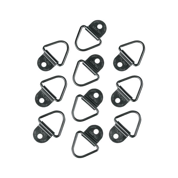 10 anclajes para amarre de carga, anillo en 'V' espesor 1/4'