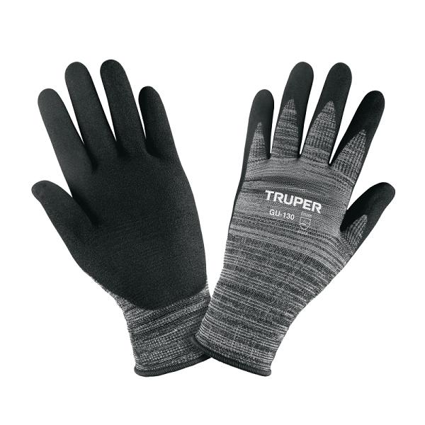 Guantes de nylon recubiertos de nitrilo arenoso, XCH, TRUPER